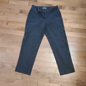 90s Green Tag Ralph Lauren - pinstripe pants vintage!